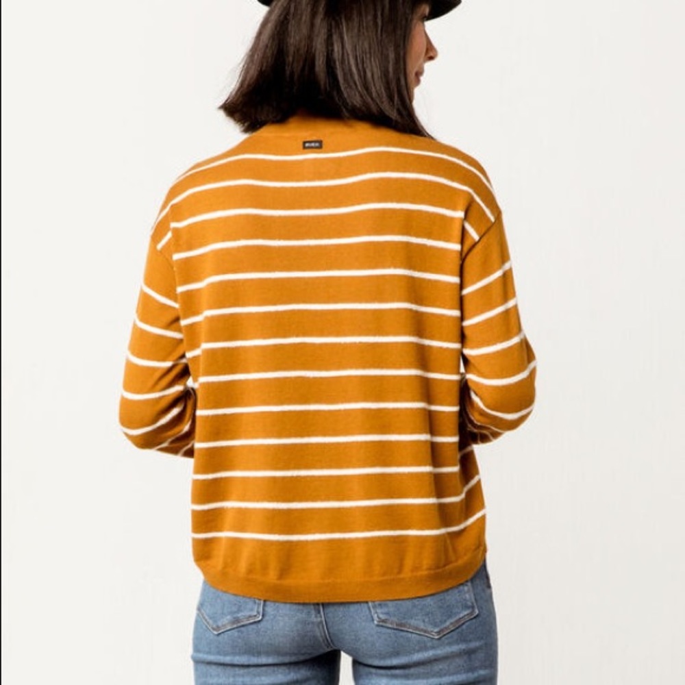 🔥 RVCA Women's Tristan Striped Sweater NWT - Picture 7 of 10